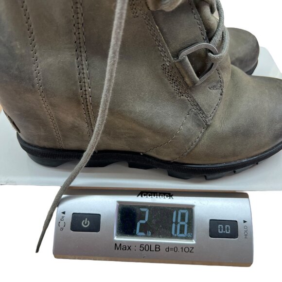 Sorel Joan Of Arctic Wedge II Boots Quarry Slate Gray Size 7 - Picture 16 of 16